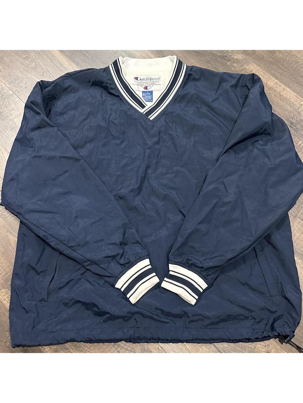 Champion Men's Navy and Blue Jacket